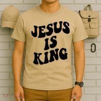 Jesus Is King Groovy Retro Christianity T-Shirt thumb 6