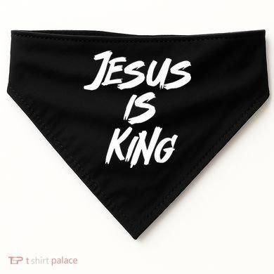 Jesus Is King USA-Made Doggie Bandana