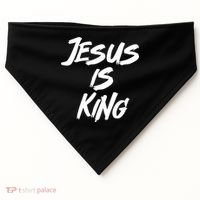 Jesus Is King USA-Made Doggie Bandana thumb 0