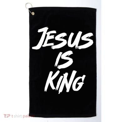 Jesus Is King Golf Towel