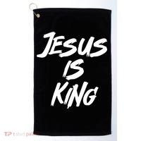 Jesus Is King Golf Towel thumb 0
