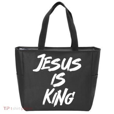 Jesus Is King Tote Bag