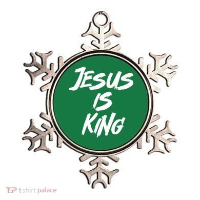 Jesus Is King Ornament