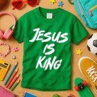 Jesus Is King Kids T-Shirt thumb 3