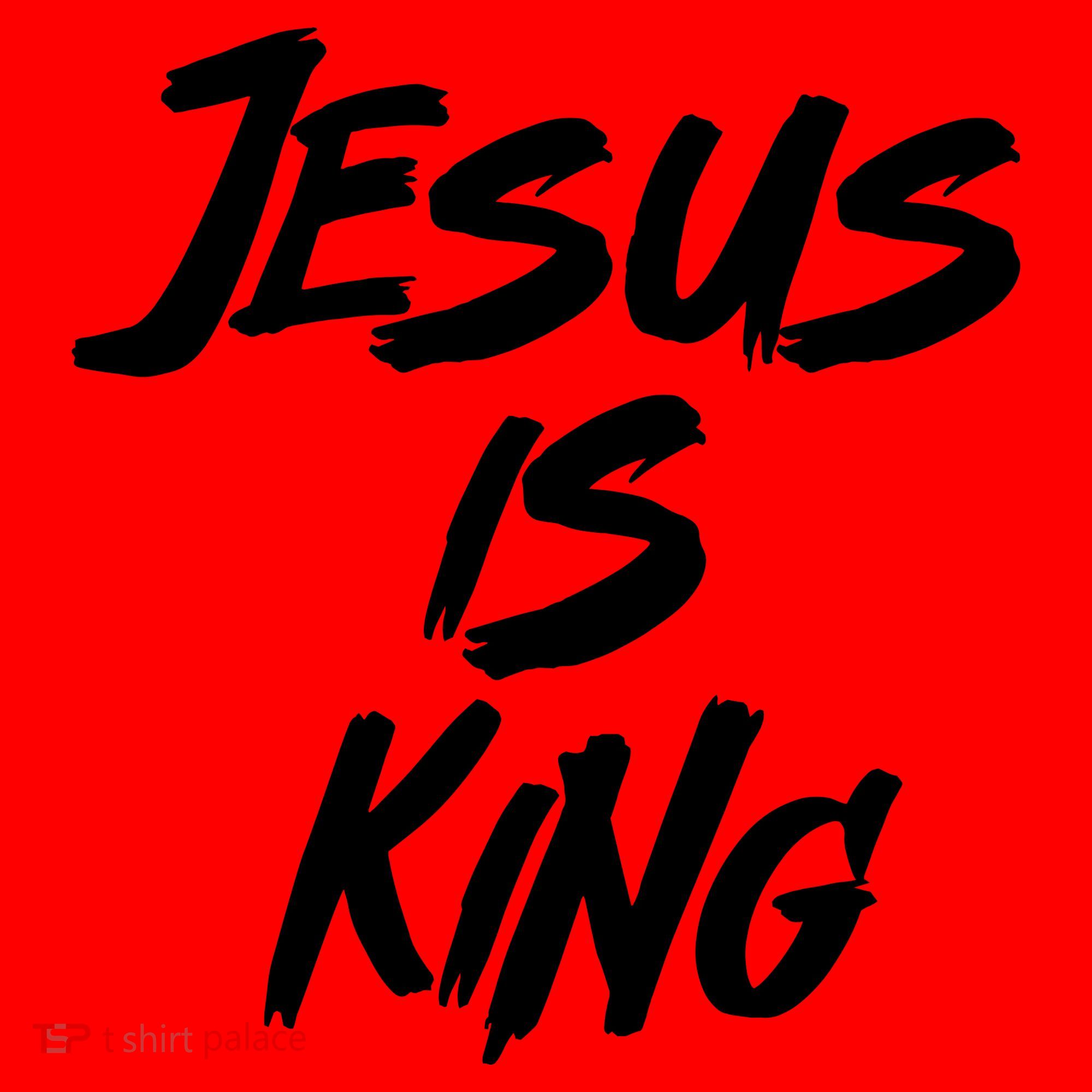 Jesus Is King Santa Hat