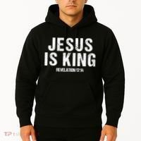 Jesus Is King Bible Scripture Quote Christian Hoodie thumb 2