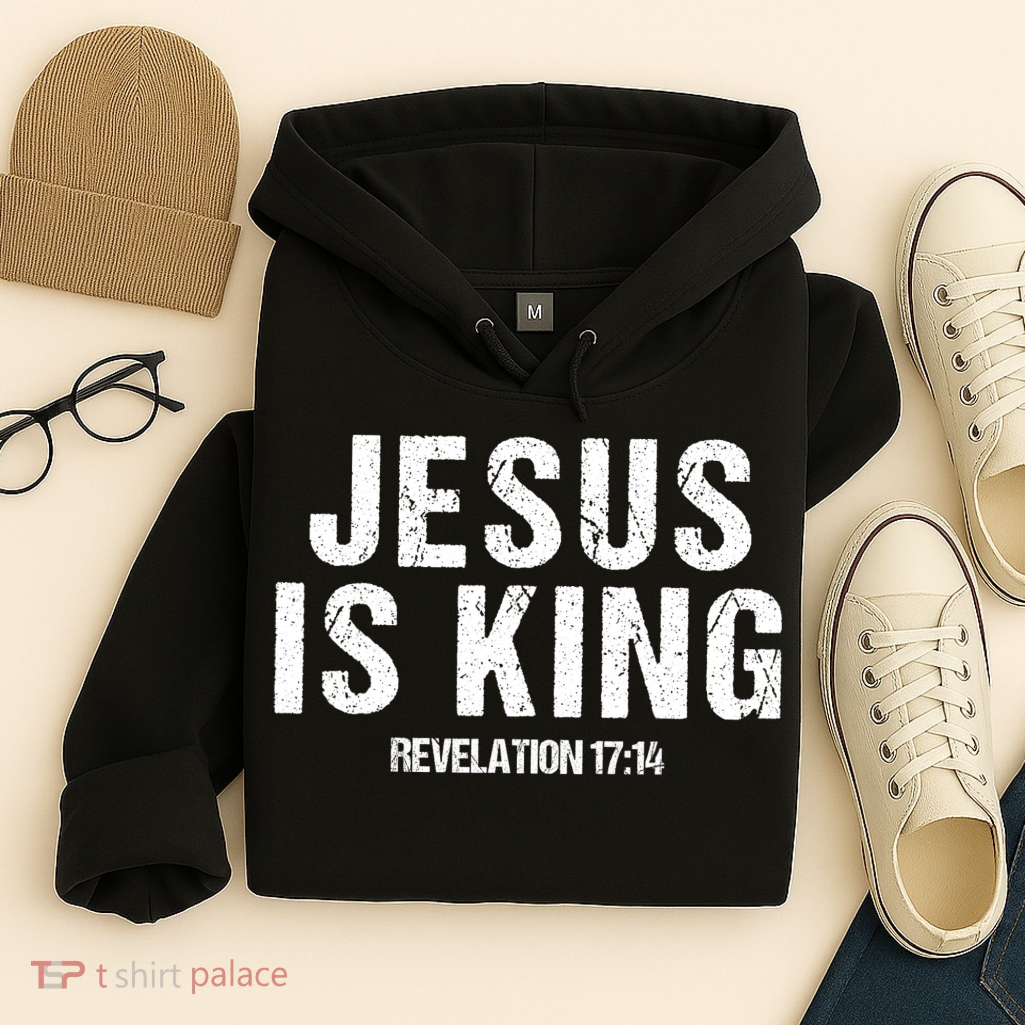 Jesus Is King Bible Scripture Quote Christian Hoodie