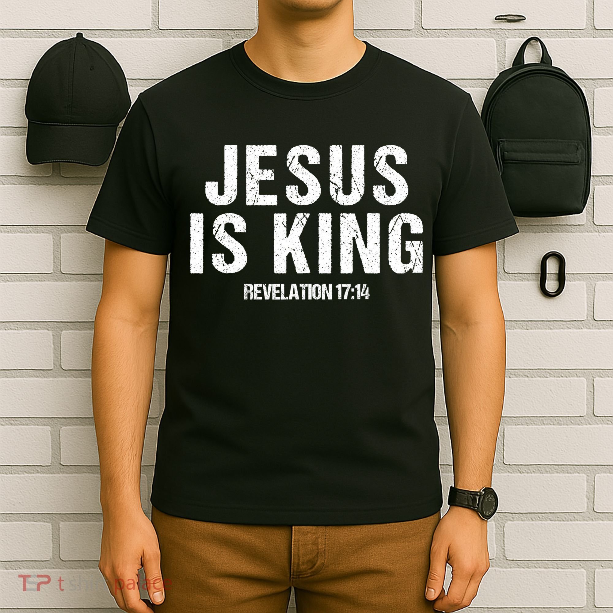Jesus Is King Bible Scripture Quote Christian T-Shirt