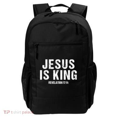 Jesus Is King Bible Scripture Quote Christian Backpack