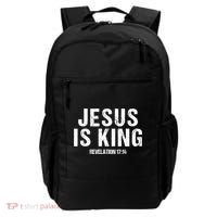 Jesus Is King Bible Scripture Quote Christian Backpack thumb 0