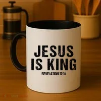 Jesus Is King Bible Scripture Quote Christian Coffee Mug thumb 4