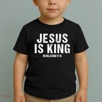 Jesus Is King Bible Scripture Quote Christian Toddler T-Shirt thumb 2