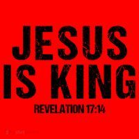 Jesus Is King Bible Scripture Quote Christian Santa Hat thumb 1