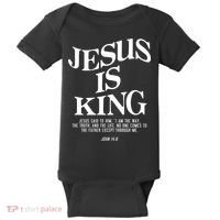 Jesus Is King Jesus John 14:6 Costume Christian Baby Bodysuit thumb 0