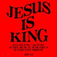 Jesus Is King Jesus John 14:6 Costume Christian Santa Hat thumb 1