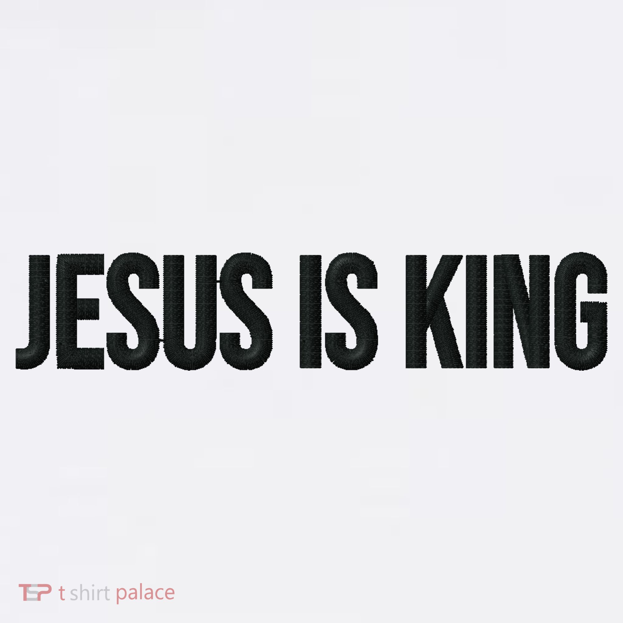 Jesus Is King Simple Christian Minimalist Embroidered Beanie