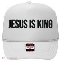 Jesus Is King Simple Christian Minimalist Embroidered Hat thumb 0