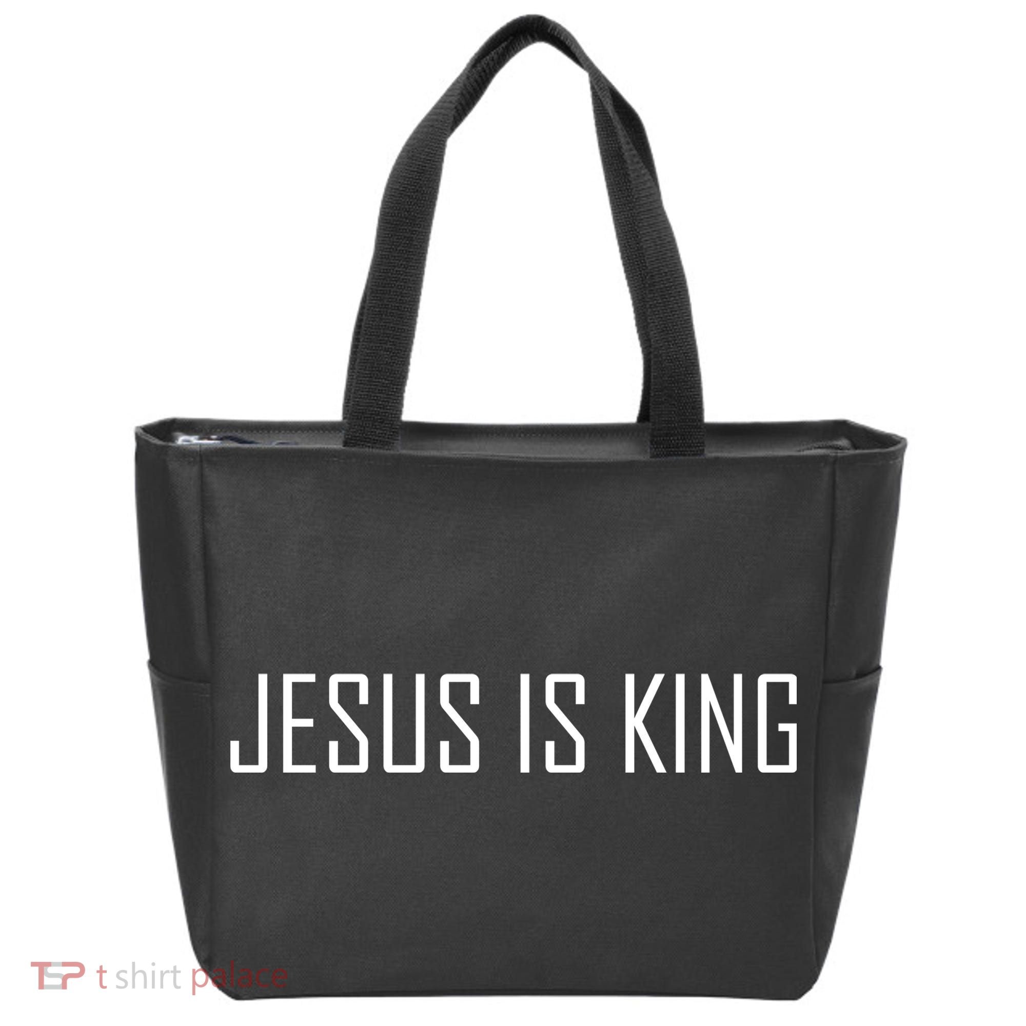 Jesus Is King Prayer Tote Bag