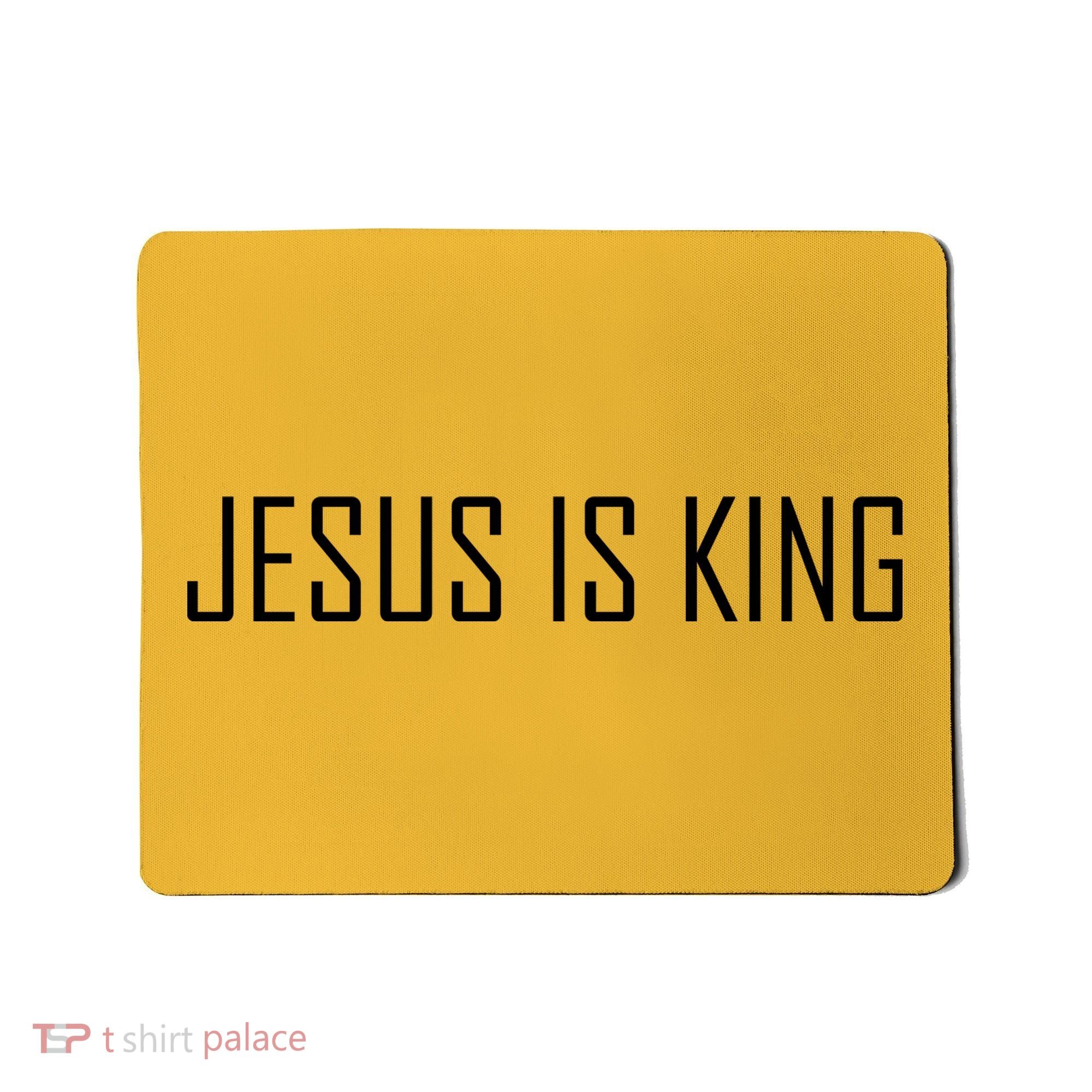 Jesus Is King Prayer Mousepad