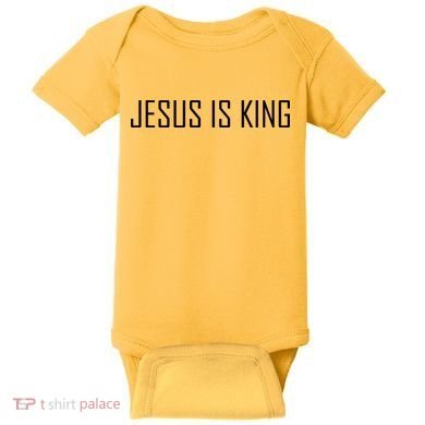 Jesus Is King Prayer Baby Bodysuit
