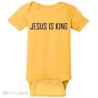 Jesus Is King Prayer Baby Bodysuit thumb 0