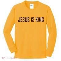 Jesus Is King Prayer Kids Long Sleeve Shirt thumb 0