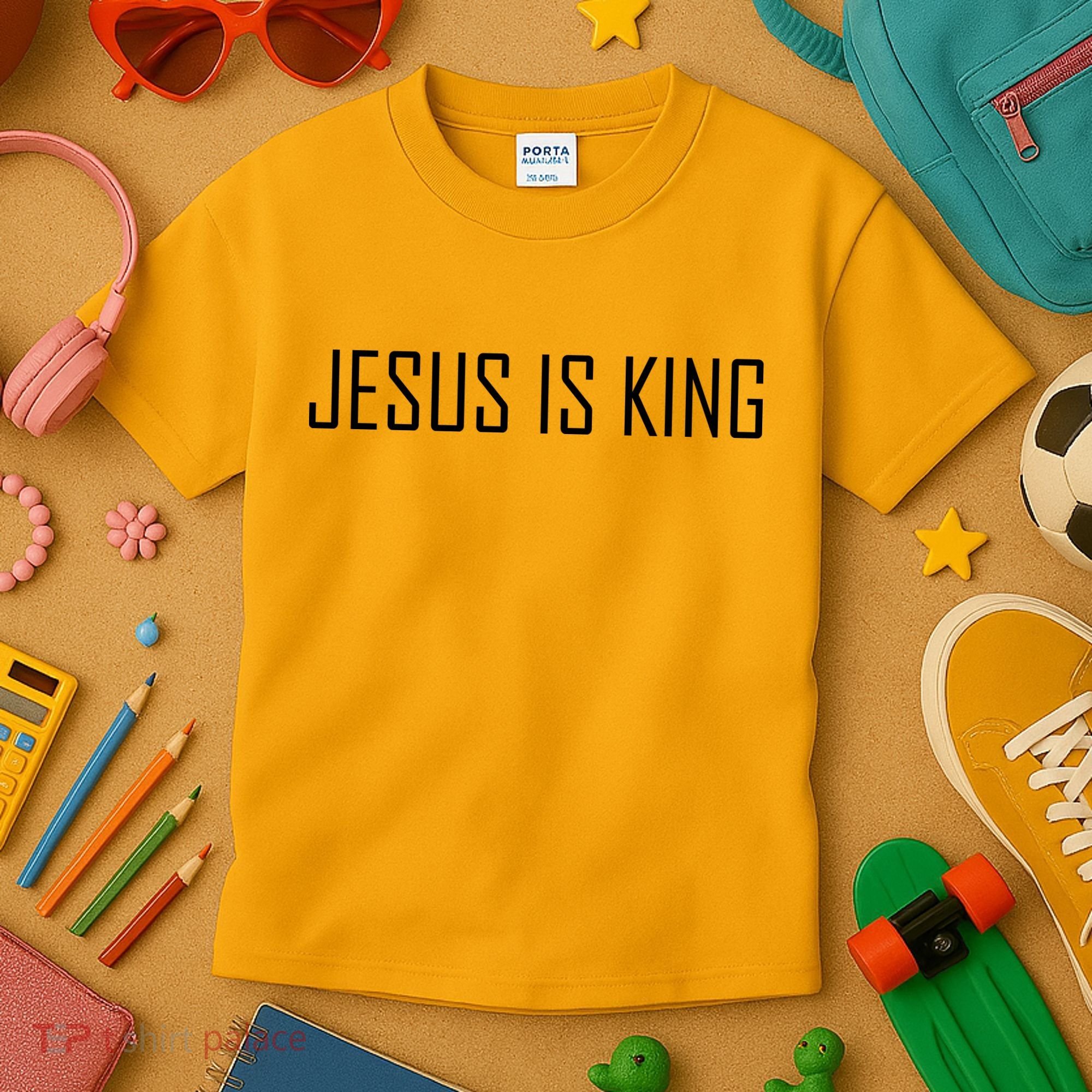 Jesus Is King Prayer Kids T-Shirt