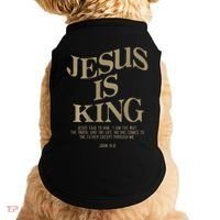 Jesus Is King Jesus John 14 6 Christian Religious Doggie Tank thumb 0