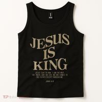 Jesus Is King Jesus John 14 6 Christian Religious Tank Top thumb 2