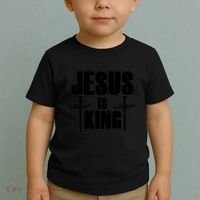 Jesus Is King 3 Nails Cross Christian Catholic Redeemed Collection Toddler T-Shirt thumb 2