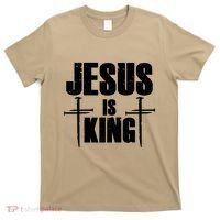 Jesus Is King 3 Nails Cross Christian Catholic Redeemed Collection T-Shirt thumb 0