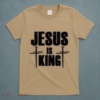 Jesus Is King 3 Nails Cross Christian Catholic Redeemed Collection T-Shirt thumb 5