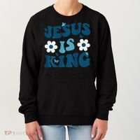 Jesus Is King John 146 Costume Jesus Christian On Back Women's Sweatshirt thumb 0