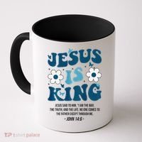 Jesus Is King John 146 Costume Jesus Christian On Back Coffee Mug thumb 0