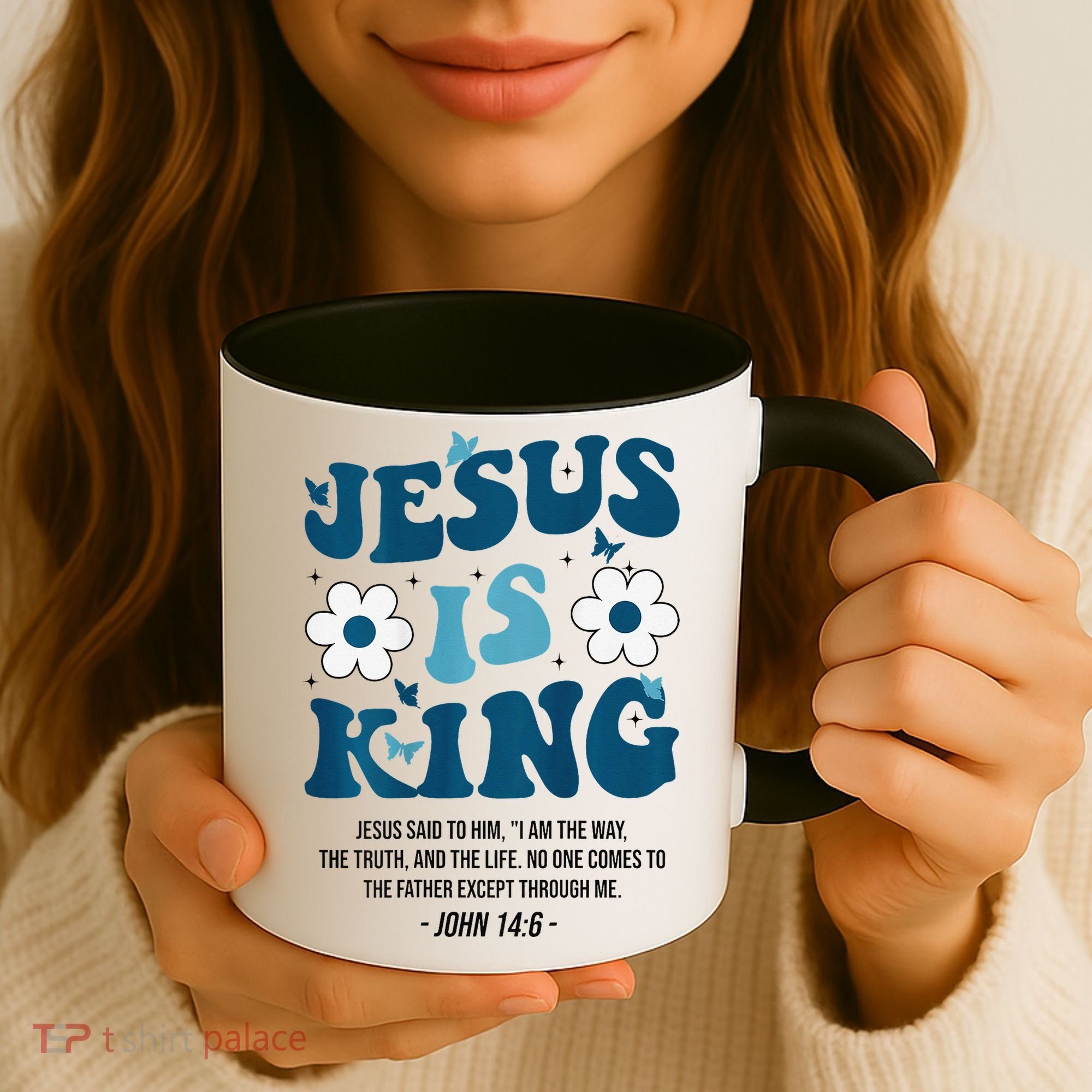 Jesus Is King John 146 Costume Jesus Christian On Back Coffee Mug