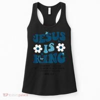 Jesus Is King John 146 Costume Jesus Christian On Back Women's Tank Top thumb 0