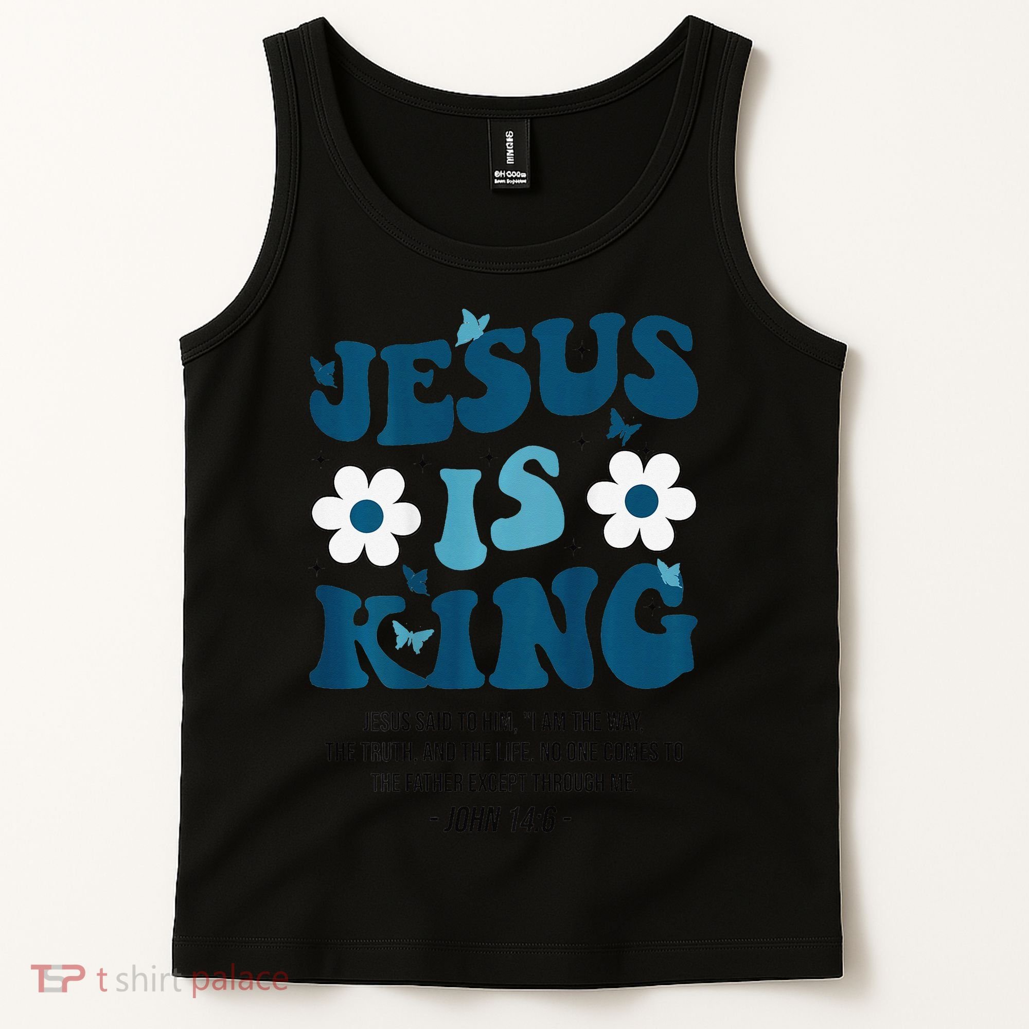 Jesus Is King John 146 Costume Jesus Christian On Back Tank Top