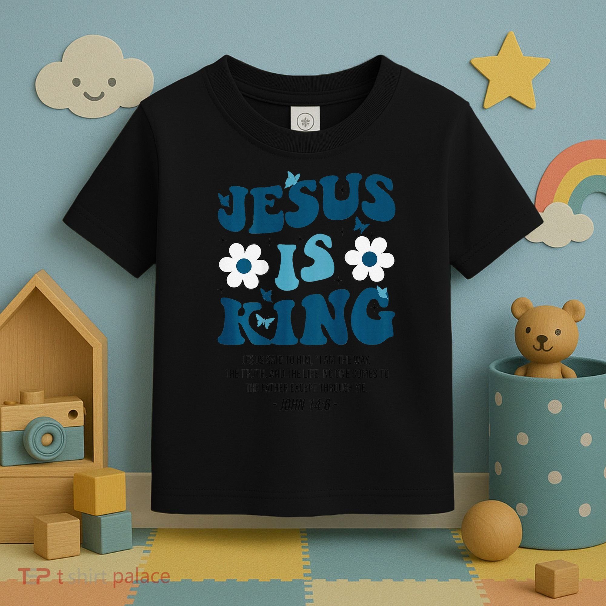 Jesus Is King John 146 Costume Jesus Christian On Back Toddler T-Shirt