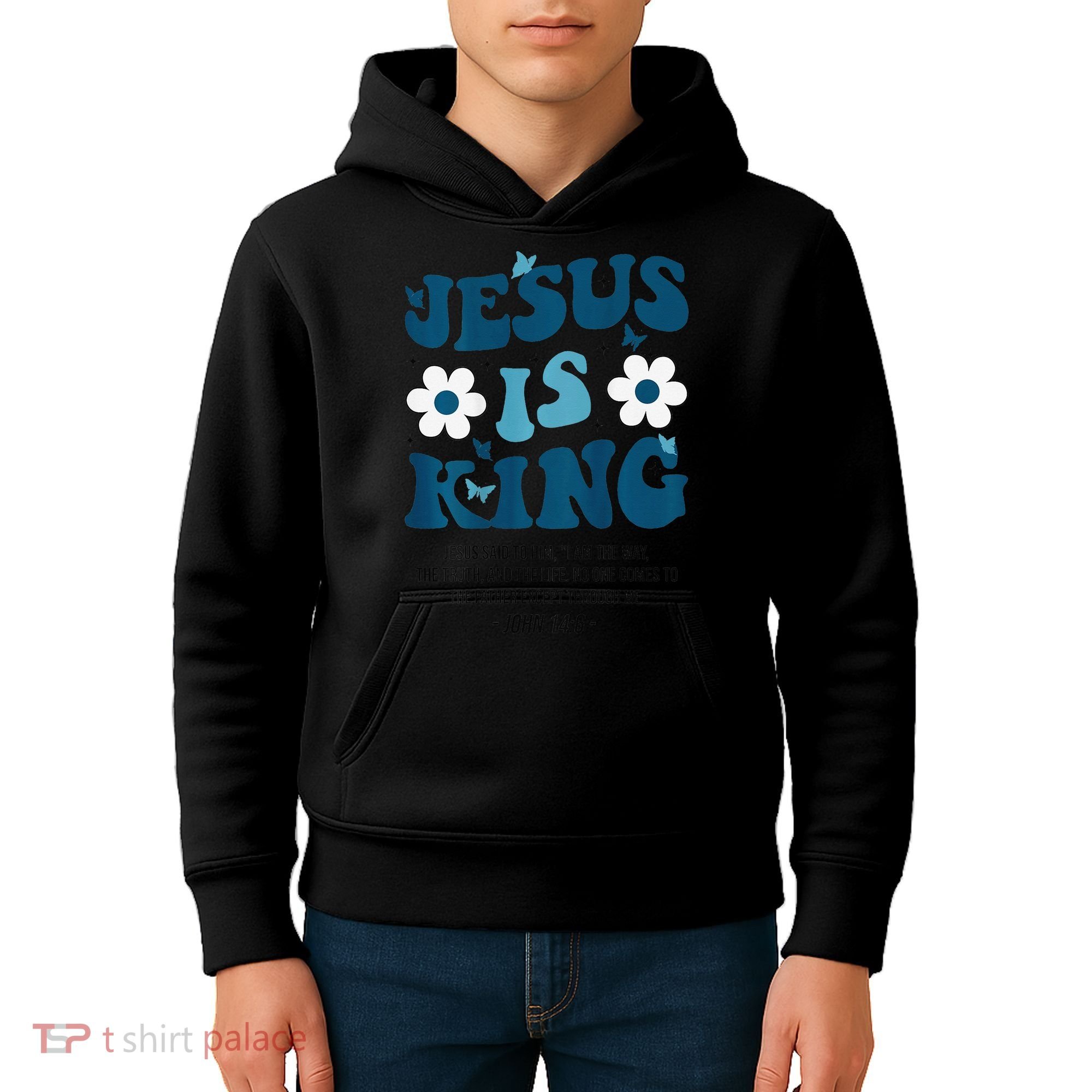 Jesus Is King John 146 Costume Jesus Christian On Back Kids Hoodie