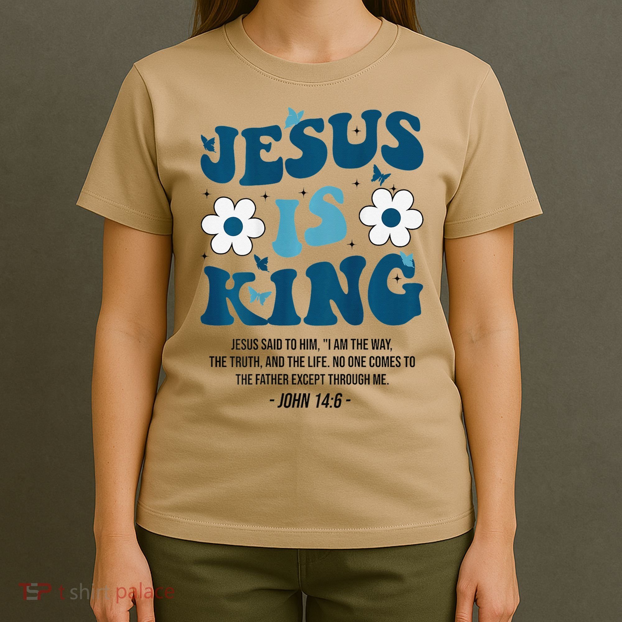 Jesus Is King John 146 Costume Jesus Christian On Back T-Shirt