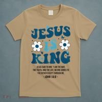Jesus Is King John 146 Costume Jesus Christian On Back T-Shirt thumb 5