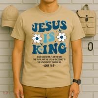 Jesus Is King John 146 Costume Jesus Christian On Back T-Shirt thumb 6