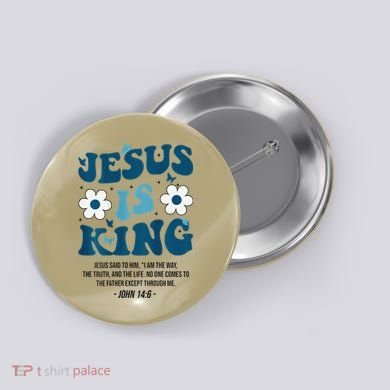 Jesus Is King John 146 Costume Jesus Christian On Back Button