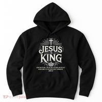 Jesus Is King Christian John 146 Bible Verse Hoodie thumb 0