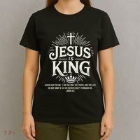 Jesus Is King Christian John 146 Bible Verse T-Shirt thumb 4