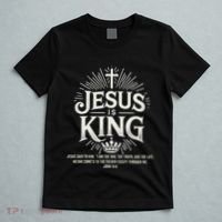 Jesus Is King Christian John 146 Bible Verse T-Shirt thumb 5