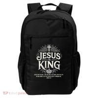 Jesus Is King Christian John 146 Bible Verse Backpack thumb 0