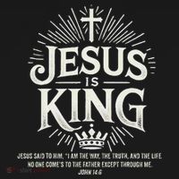 Jesus Is King Christian John 146 Bible Verse Women's Tank Top thumb 5