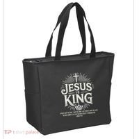 Jesus Is King Christian John 146 Bible Verse Tote Bag thumb 2