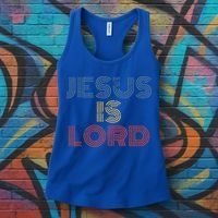 Jesus Is Lord Cool Christian Worship Women's Tank Top thumb 3